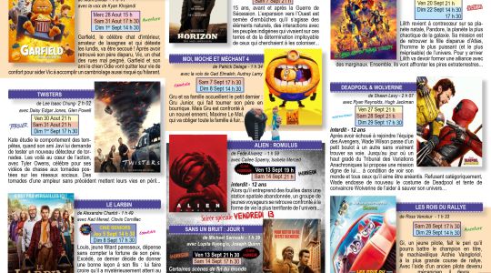 Au cinéma en Septembre