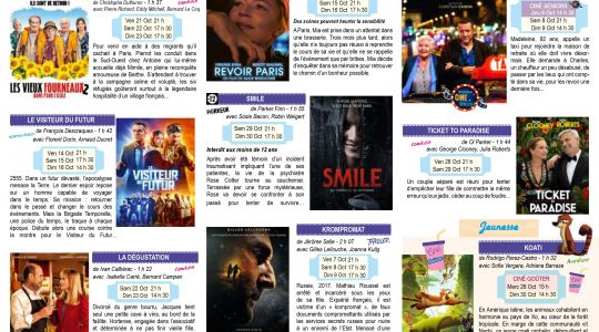 cinéma programme de OCTOBRE