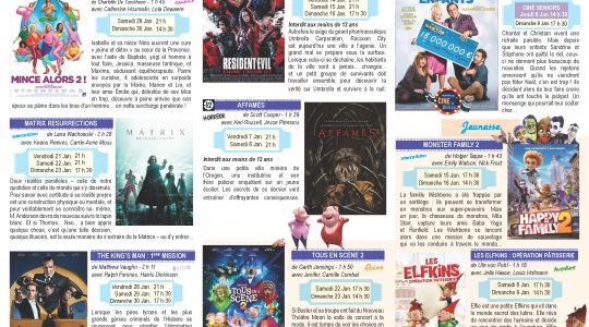 Cinéma Programme JANVIER 2022