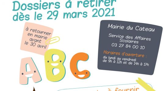 Inscriptions scolaires 2021/2022