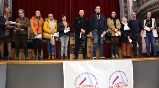 Remise des cadeaux de Noel