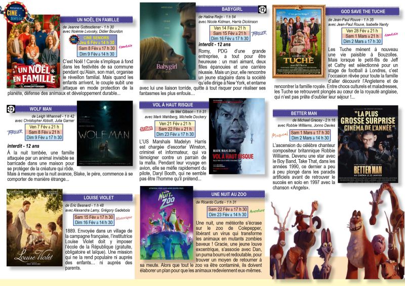 Au cinéma en Février