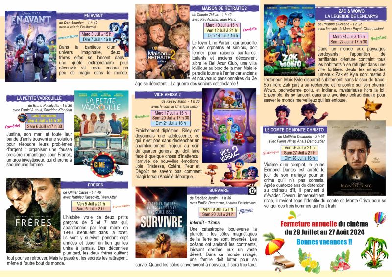 Au cinéma en Juillet