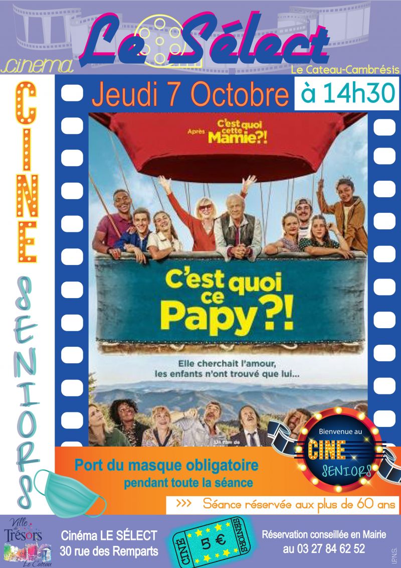 Ciné Seniors Jeudi 7 Octobre