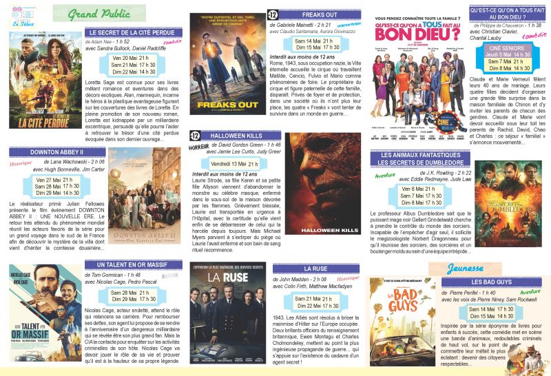 Cinéma Programme MAI 2022