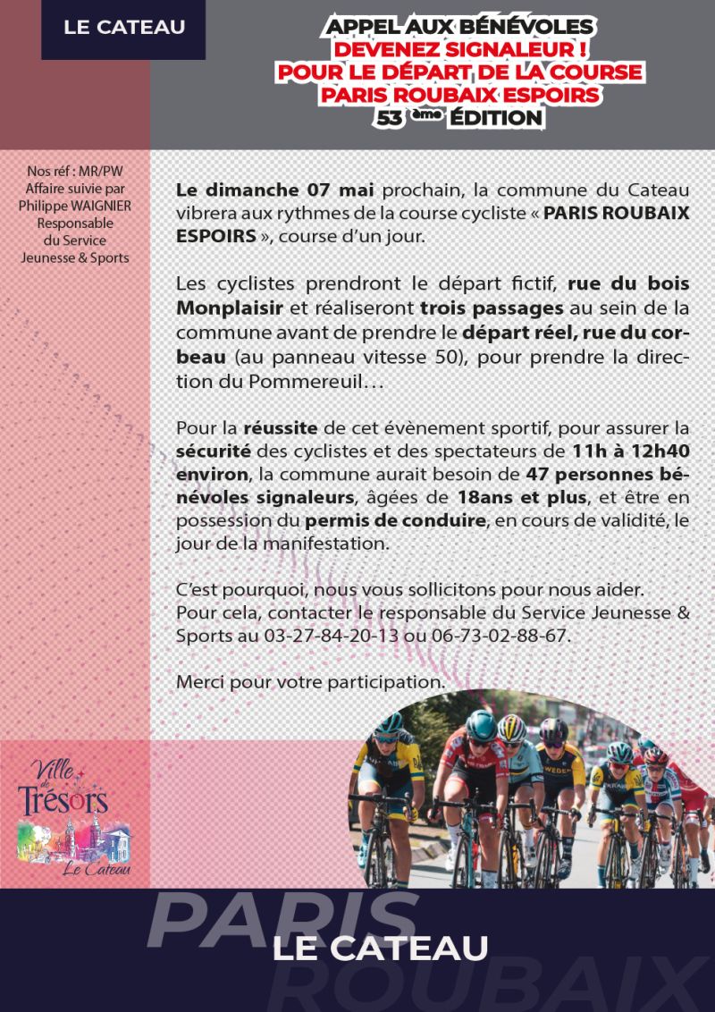Course Paris Roubaix Espoirs