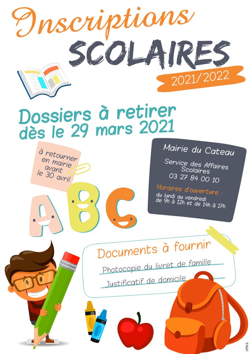 Inscriptions scolaires 2021/2022