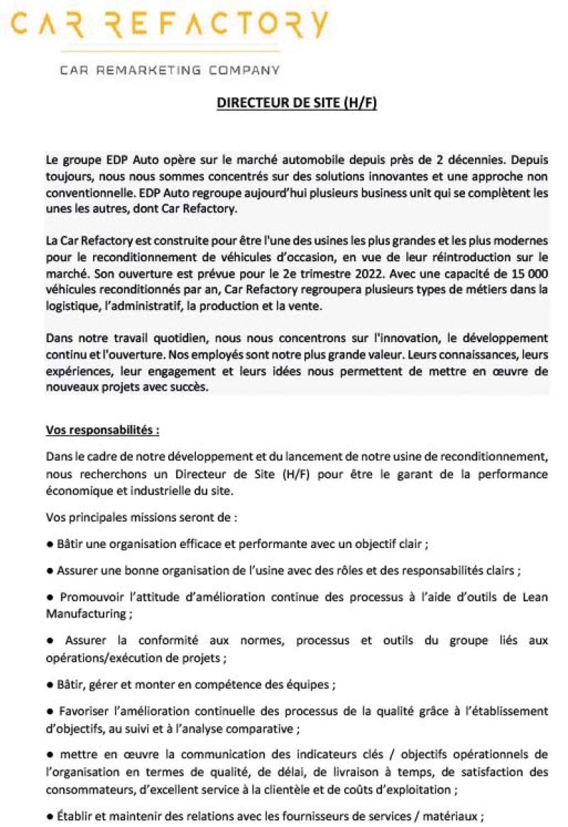 Offres d'emploi QarsonCaudry