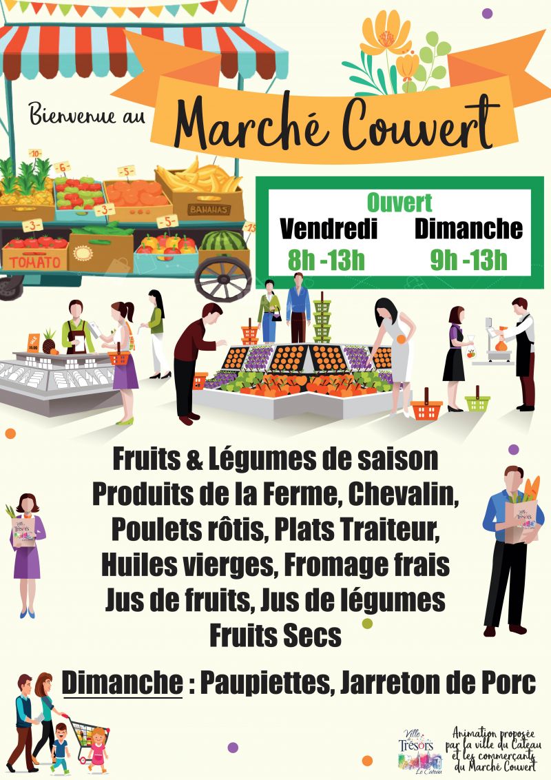 Au MARCHÉ COUVERT ce week-end