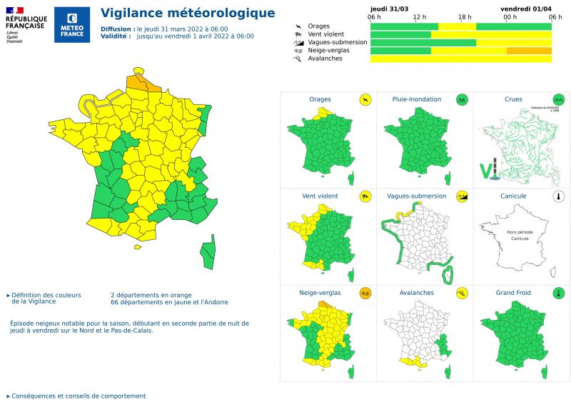 Vigilance Orange Neige & Verglas